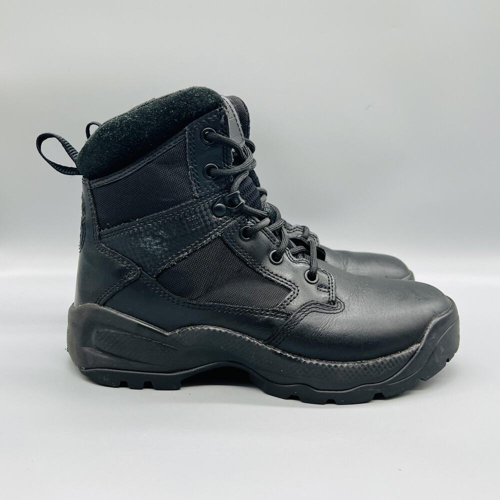 5.11 Boots Womens 8.5 Black Leather ATAC 2.0 6" Tactical Ankle Combat Work Shoes